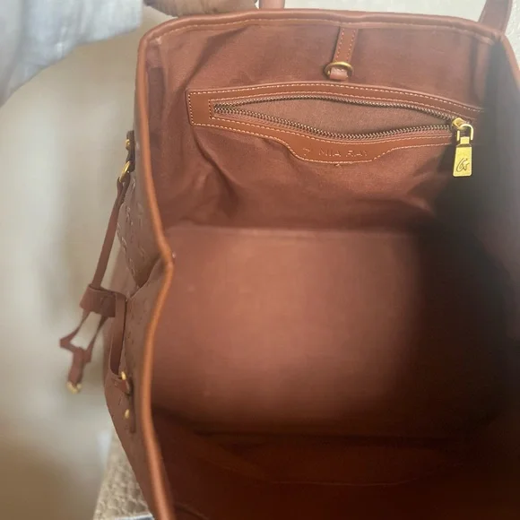 GLAMAHOLIC MONOGRAM BROWN TOTE - Picture 2 of 7